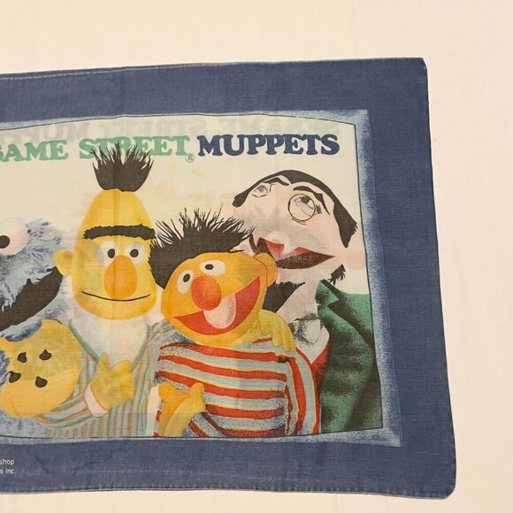 Vintage Sesame Street Muppets Pillowcase Big Bird Count Grover Miss Piggy - Picture 2 of 16